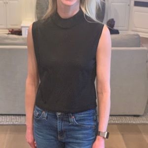 Gucci seta silk sleeveless high neck top